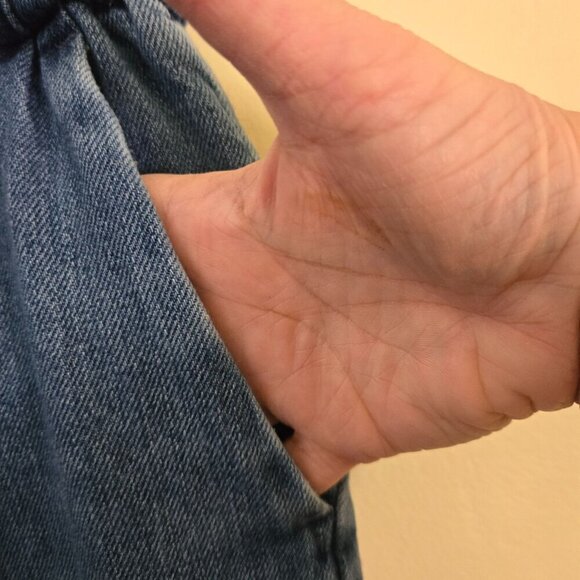 Everlane The Easy Jean Organic Cotton Elastic Waist Pockets Pull On Jeans Size 0 - Picture 7 of 10